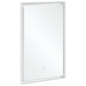Villeroy et Boch Subway 3.0 Miroir A4635000 cadre en aluminium, 50 x 75 x 4,75 cm, blanc mat