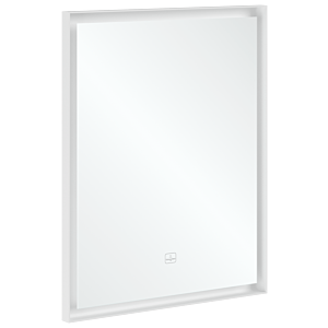 Villeroy et Boch Subway 3.0 Miroir A4636000 cadre en aluminium, 60 x 75 x 4,75 cm, blanc mat