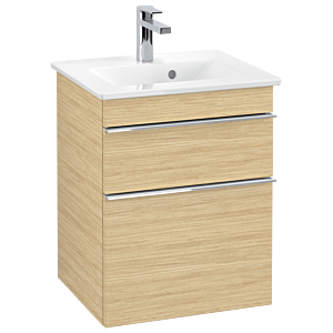 Venticello Villeroy et Boch vasque A92201VJ 46,6 x 59 x 42,5 cm, poignée chromée, chêne nordique