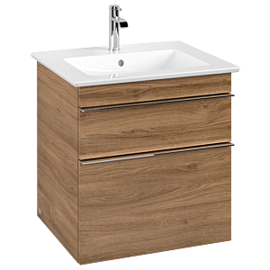 Venticello Villeroy et Boch vasque A92301RH 55,3x59x50,2cm, poignée chromée, Kansas Oak