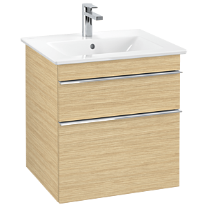 Venticello Villeroy et Boch vasque A92301VJ 55,3 x 59 x 50,2 cm, poignée chrome, chêne nordique