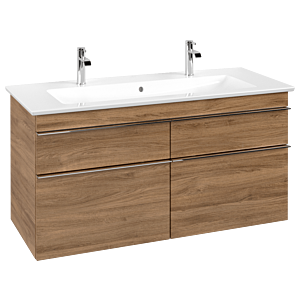 Villeroy und Boch Venticello Waschtisch-Unterschrank A92901RH 115,3x59x50,2cm, Griff Chrom, Kansas Oak