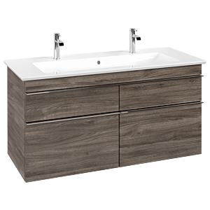 Venticello Villeroy et Boch vasque A92901RK 115,3x59x50,2cm, poignée chromée, Stone Oak