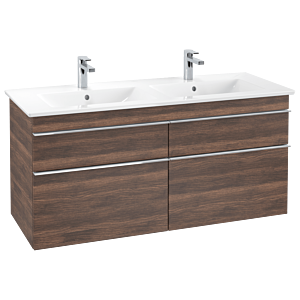 Venticello Villeroy et Boch vasque A93001VH 125,3 x 59 x 50,2 cm, poignée chrome, arizona oak