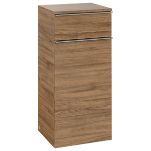 Villeroy und Boch Venticello Seitenschrank A95001RH 40,4x86,6x37,2cm, links, Griff Chrom, Kansas Oak