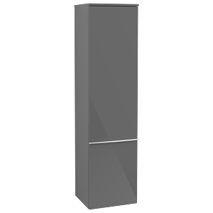 Villeroy und Boch Venticello Hochschrank A95111FP 40,4 x 154,6 x 37,2 cm, rechts, Griff Chrom, Glossy Grey