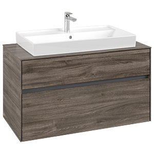Villeroy und Boch Collaro Waschtischunterschrank C02000RK 100x54,8x50cm, Waschtisch mittig, Stone Oak
