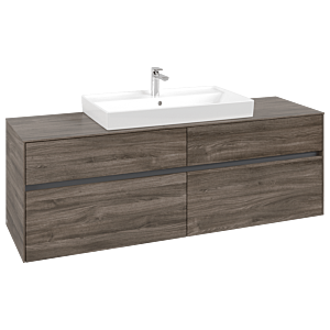 Villeroy und Boch Collaro Waschtischunterschrank C02800RK 160x54,8x50cm, Waschtisch mittig, Stone Oak