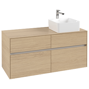 Villeroy und Boch Collaro Waschtischunterschrank C04300VJ 120 x 54,8 x 50 cm, Waschtisch rechts, Nordic Oak