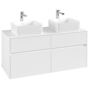 Villeroy and Boch Collaro vanity unit C04400MS 120 x 54.8 x 50 cm, for 2 Basin Fixing Kit , White Matt
