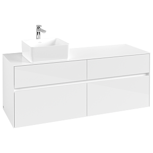 Villeroy and Boch Collaro vanity unit C04600DH 140 x 54.8 x 50 cm, Glossy White