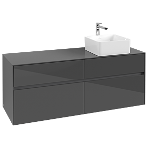 Villeroy and Boch Collaro vanity unit C04700FP 140 x 54.8 x 50 cm, Glossy Grey
