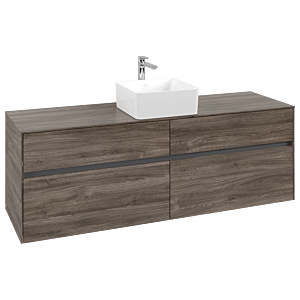 Villeroy and Boch Collaro vanity unit C04900RK 160x54.8x50cm, vanity center, Stone Oak