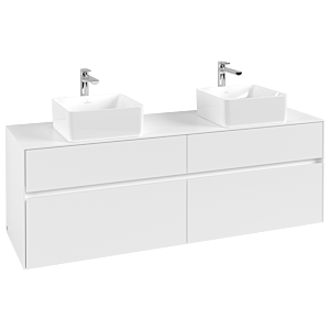 Villeroy and Boch Collaro vanity unit C05200MS 160 x 54.8 x 50 cm, for 2 Basin Fixing Kit , White Matt