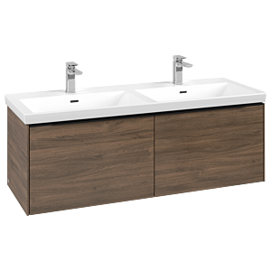 Villeroy and Boch Subway 3.0 vanity unit C56701VH 127.2x42.9x47.8cm, without LED / handle Volcano black, arizona oak