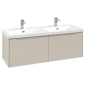 Villeroy and Boch Subway 3.0 vanity unit C567L2VN 127.2x42.9x47.8cm, with LED / handle monochrome, cashmere gray