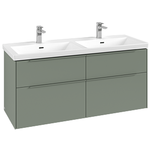 Villeroy &amp; Boch Subway 3.0 vanity unit C56802AF 127.2x56.6x47.8cm, without LED/handle, monochrome, soft green