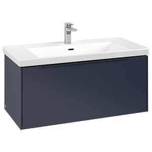 Villeroy and Boch Subway 3.0 vanity unit C56902VQ 97.3x42.9x47.8cm, without LED / handle monochrome, marine blue