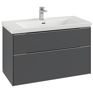 Villeroy and Boch Subway 3.0 vanity unit C57002VR 97.3x57.6x47.8cm, without LED / handle monochrome, graphite