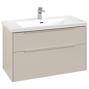 Villeroy and Boch Subway 3.0 vanity unit C570L2VN 97.3x57.6x47.8cm, with LED / handle monochrome, cashmere gray