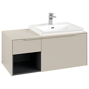 Villeroy und Boch Subway 3.0 Waschtisch-Unterschrank C571L2VN 100,1x42,25x51,6cm, mit LED/Griff monochrom, cashmere grey