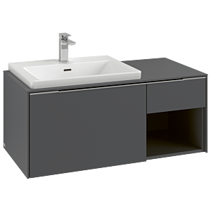 Subway 3.0 Villeroy et Boch vasque C57202VR 100,1x42,25x51,6cm, sans LED / poignée monochrome, graphite