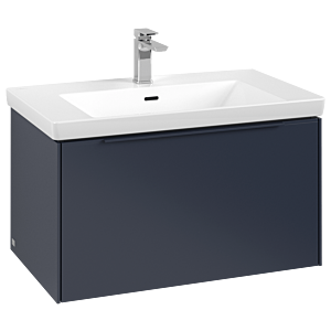 Villeroy and Boch Subway 3.0 vanity unit C57302VQ 77.2x42.9x47.8cm, without LED / handle monochrome, marine blue