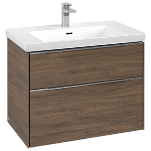 Villeroy and Boch Subway 3.0 vanity unit C57400VH 77.2x57.6x47.8cm, without LED / handle aluminum glossy, arizona oak