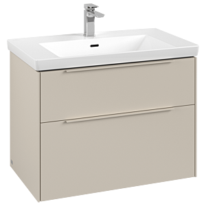 Villeroy und Boch Subway 3.0 Waschtisch-Unterschrank C57402VN 77,2x57,6x47,8cm, ohne LED/Griff monochrom, cashmere grey