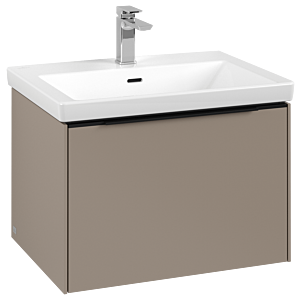 Subway 3.0 Villeroy et Boch vasque C57501VM 62,2x42,9x47,8cm, sans LED / poignée Noir volcan, taupe