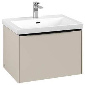 Subway 3.0 Villeroy et Boch vasque C57501VN 62,2x42,9x47,8cm, sans LED / poignée Noir volcan, gris cachemire
