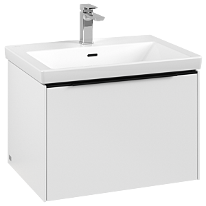 Subway 3.0 Villeroy et Boch vasque C575L1VF 62,2x42,9x47,8cm, avec LED / poignée Volcano noir, blanc pur
