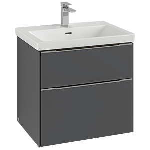 Subway 3.0 Villeroy et Boch vasque C57602VR 62,2x57,6x47,8cm, sans LED / poignée monochrome, graphite