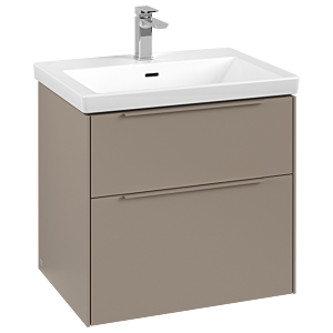 Subway 3.0 Villeroy et Boch vasque C576L2VM 62,2x57,6x47,8cm, avec LED / poignée monochrome, taupe