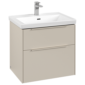 Subway 3.0 Villeroy et Boch vasque C576L2VN 62,2x57,6x47,8cm, avec LED / poignée monochrome, gris cachemire