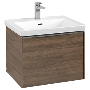 Villeroy und Boch Subway 3.0 Waschtisch-Unterschrank C577L0VH 57,2x42,9x47,8cm, mit LED/Griff Aluminium glänzend, arizona oak