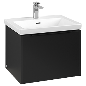 Subway 3.0 Villeroy et Boch vasque C577L1VL 57,2x42,9x47,8cm, avec LED / poignée Noir volcan, noir volcan