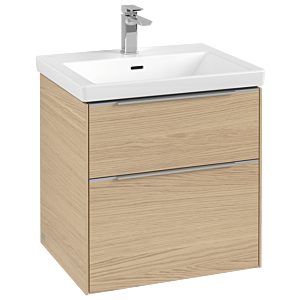 Villeroy and Boch Subway 3.0 vanity unit C578L0VJ 57.2x57.6x47.8cm, with LED / handle aluminum glossy, nordic oak