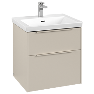 Subway 3.0 Villeroy et Boch vasque C578L2VN 57,2x57,6x47,8cm, avec LED / poignée monochrome, gris cachemire