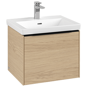 Villeroy und Boch Subway 3.0 Waschtisch-Unterschrank C57901VJ 52,3x42,9x44,75cm, ohne LED/Griff Volcano black, nordic oak