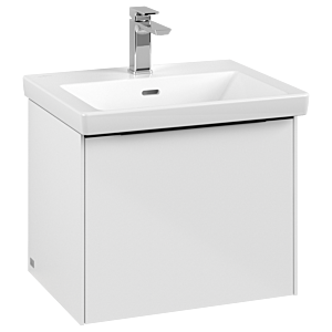 Subway 3.0 Villeroy et Boch vasque C579L1VE 52,3x42,9x44,75cm, avec LED / poignée Noir volcan, blanc brillant
