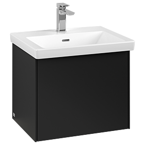 Subway 3.0 Villeroy et Boch vasque C579L1VL 52,3x42,9x44,75cm, avec LED / poignée Noir volcan, noir volcan