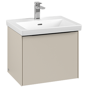 Villeroy und Boch Subway 3.0 Waschtisch-Unterschrank C579L1VN 52,3x42,9x44,75cm, mit LED/Griff Volcano black, cashmere grey