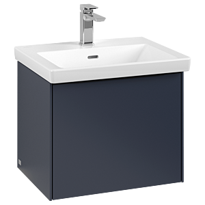 Subway 3.0 Villeroy et Boch vasque C579L1VQ 52,3x42,9x44,75cm, avec LED / poignée Noir volcan, bleu marine