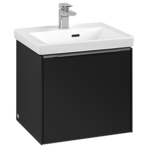 Villeroy and Boch Subway 3.0 vanity unit C58000VL 47.3x42.9x40.75cm, without LED / handle aluminum glossy, volcano black