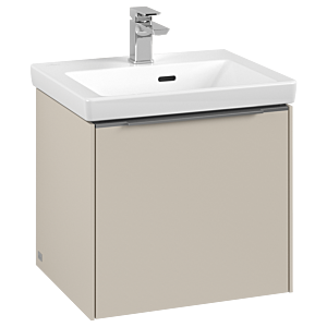 Villeroy and Boch Subway 3.0 vanity unit C58000VN 47.3x42.9x40.75cm, without LED / handle aluminum glossy, cashmere gray