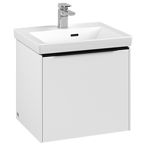 Villeroy und Boch Subway 3.0 Waschtisch-Unterschrank C58001VF 47,3x42,9x40,75cm, ohne LED/Griff Volcano black, pure white