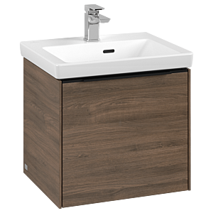 Subway 3.0 Villeroy et Boch vasque C58001VH 47,3x42,9x40,75cm, sans LED / poignée Volcano black, arizona oak