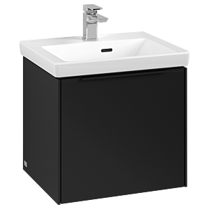 Subway 3.0 Villeroy et Boch vasque C58001VL 47,3x42,9x40,75cm, sans LED / poignée Noir volcan, noir volcan