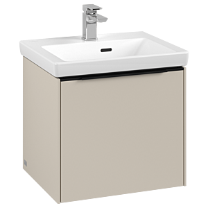 Subway 3.0 Villeroy et Boch vasque C58001VN 47,3x42,9x40,75cm, sans LED / poignée Noir volcan, gris cachemire